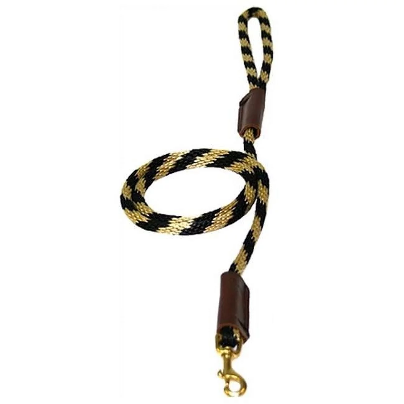 Solid Round 0.38 in. Braided Rope Lead with Snap, Royal Blue