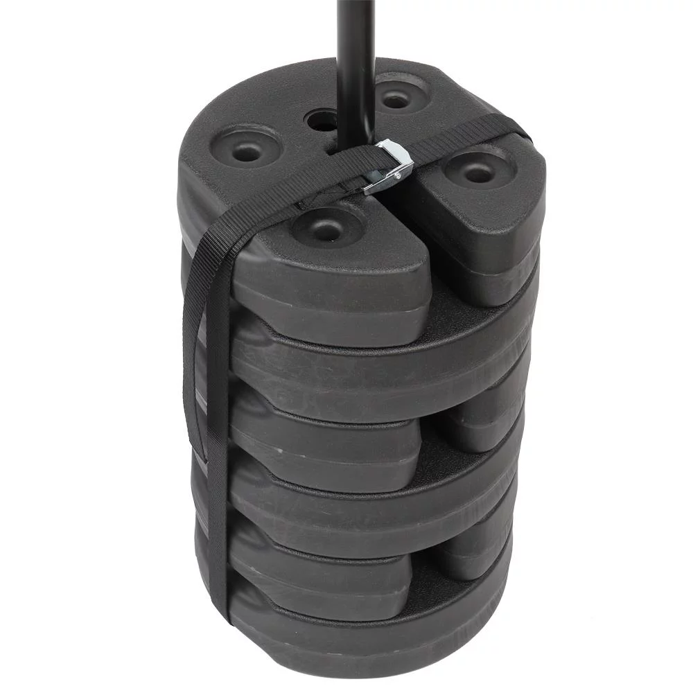 Winado Weight Plates 6 Pcs Tent Shade Canopy Water Fillable Black