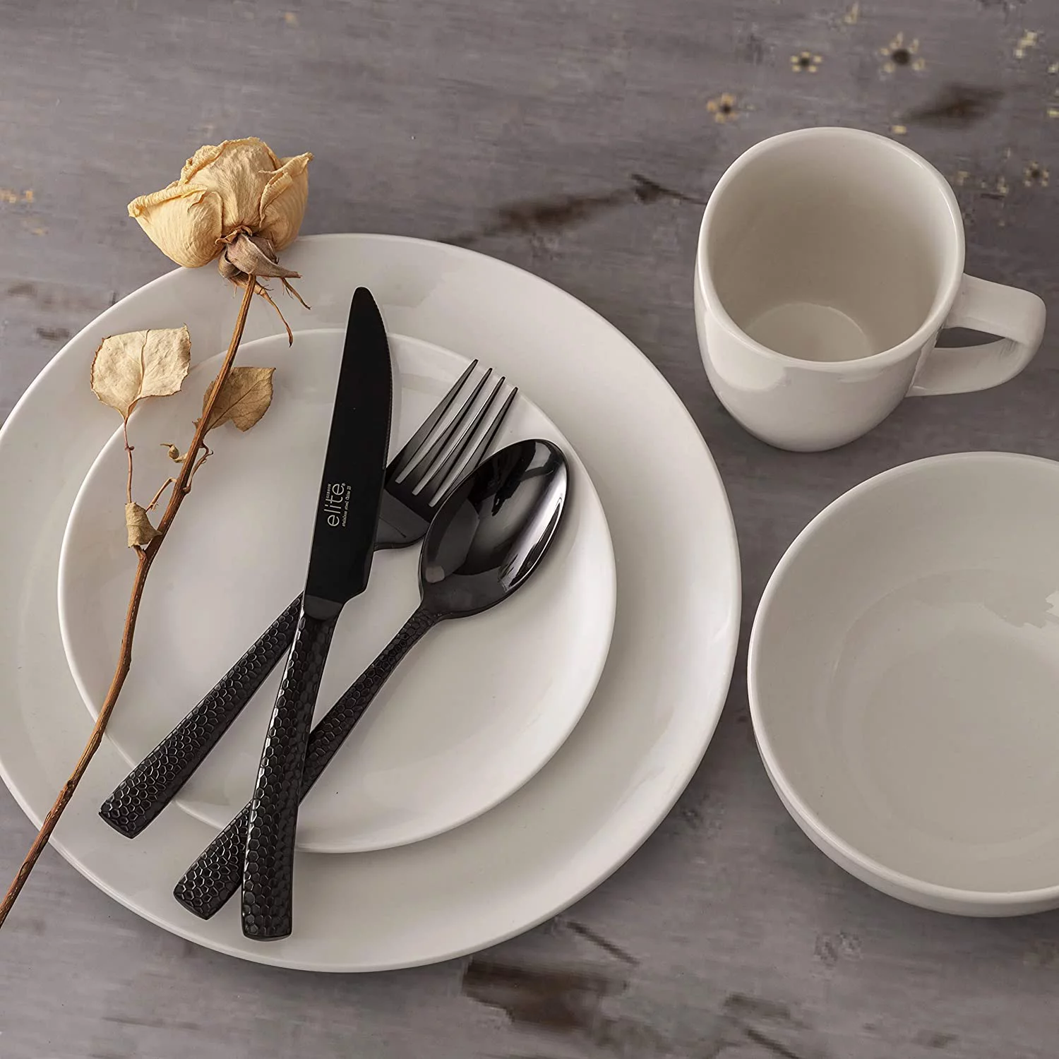 Gibson Home Ogalla 30-Piece Dinnerware Set - White