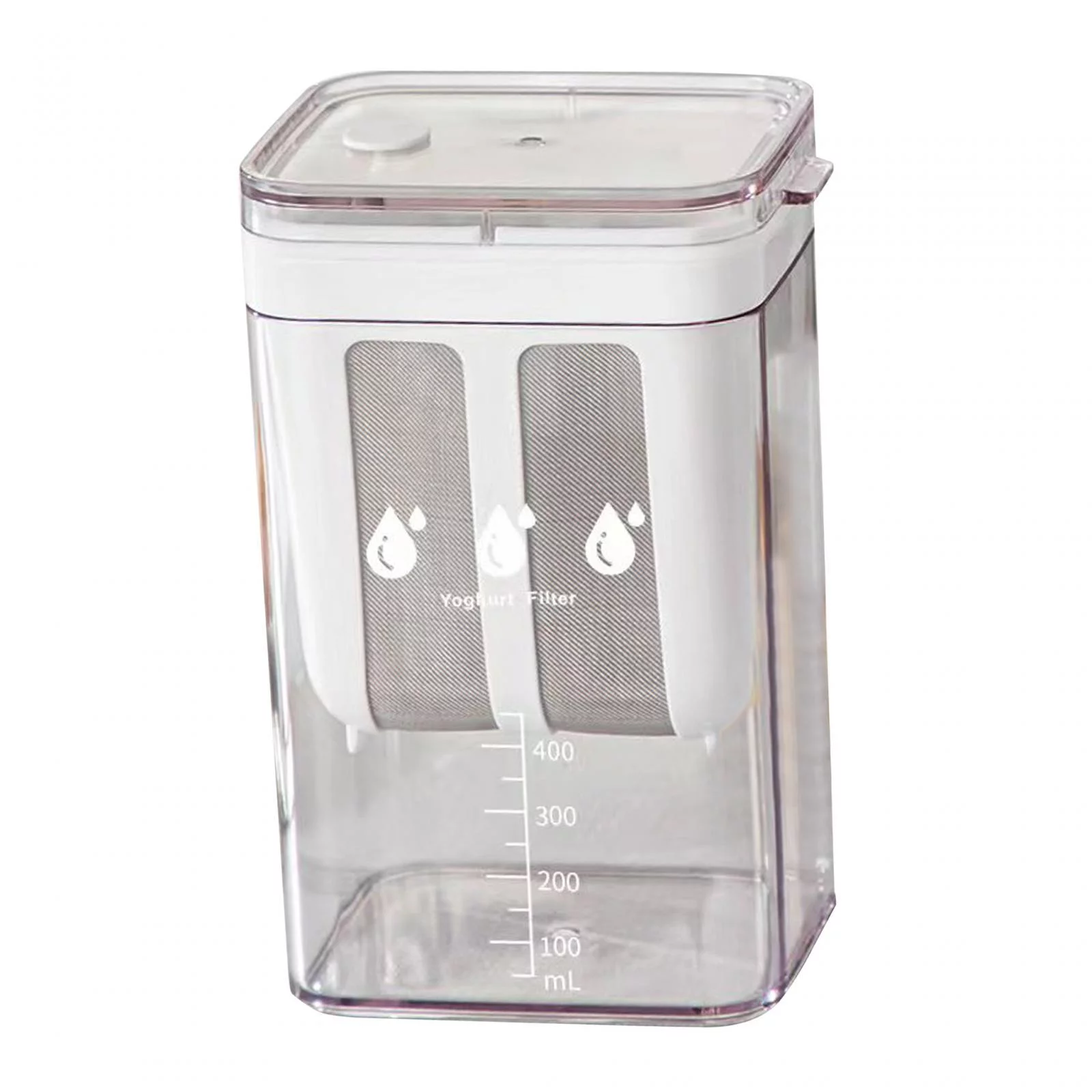 Food Strainer Greek Yogurt Strainer 1100ml Yogurt Filter Kitchen Gadgets with Stainless Steel Mesh Juice Filter for Soy Juice