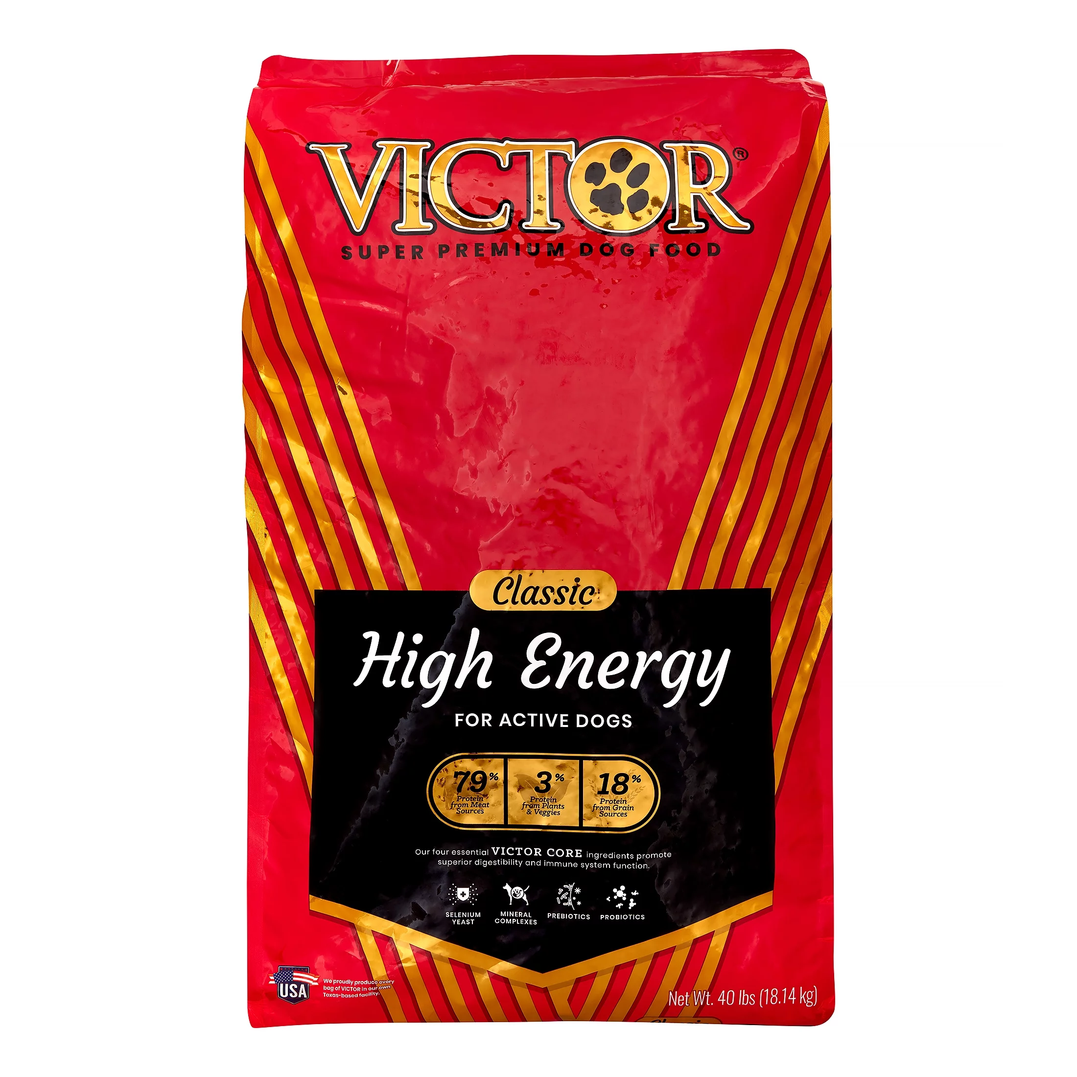 Victor High Energy Formula Dry Dog Food, 40 lb