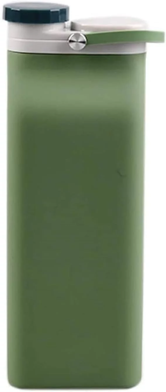 Portable Kettle Sports Water Bottles Outdoorsy Squeeze Water Bag Water Drinking Bottle Collapsible Water Bottles Travel Water Bottle Water bottle (Color : Green, Size : 600ml)