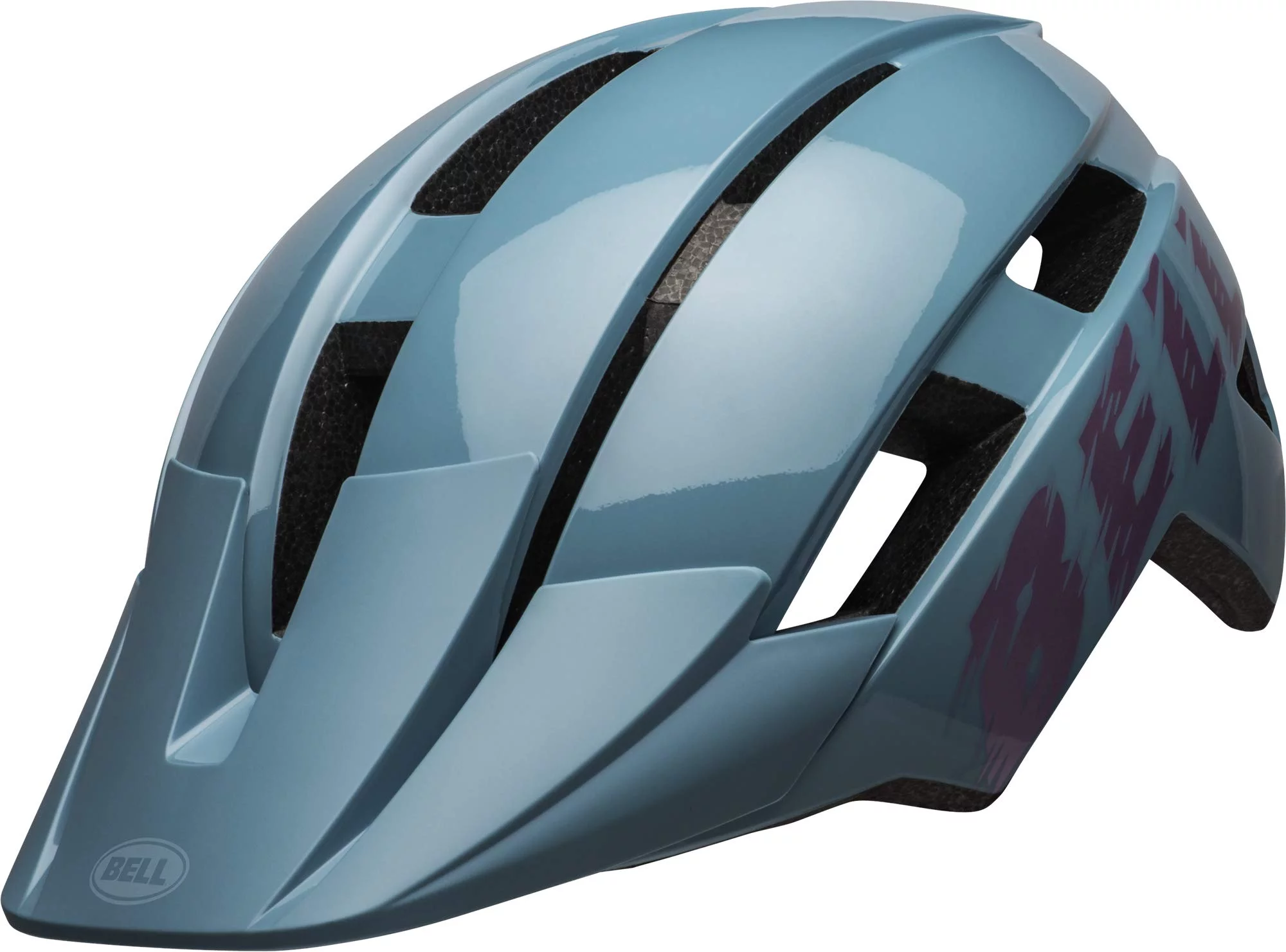 Bell Sidetrack II Youth Bike Helmet - Buzz Gloss Light Blue/Pink (2023), Universal Youth (50-57 cm)