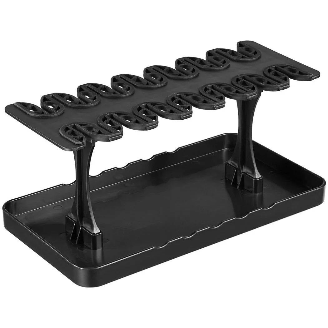 Watercolor Paint Brush Holder, Plastic Brush Holder, Calligraphy Brush Hanger, Clip-on Brush Rack, Drying and Storage Rack for Brushes, Holds 14 Brushes Upright