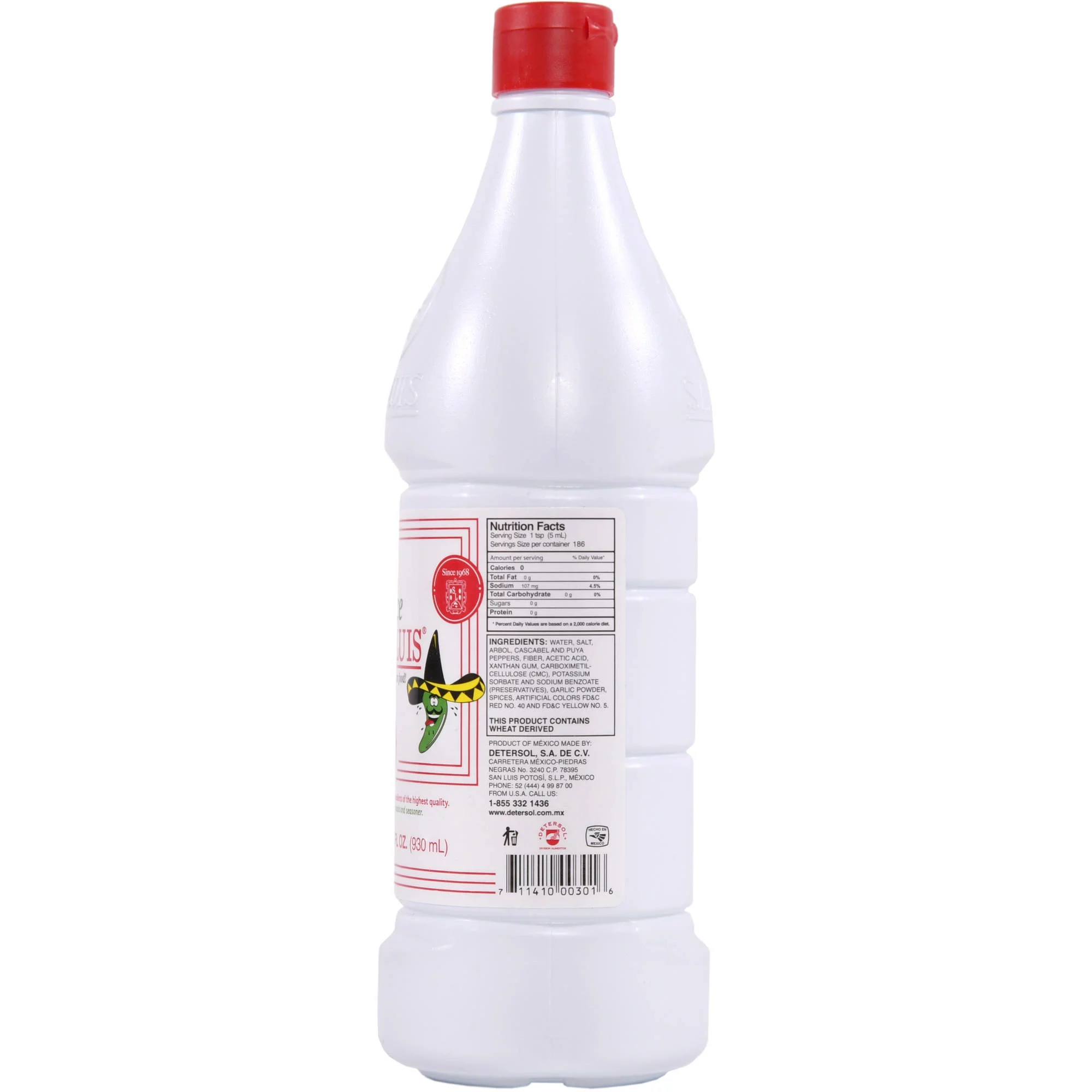 San Luis Mexican Hot Sauce, 31.4 oz Bottle