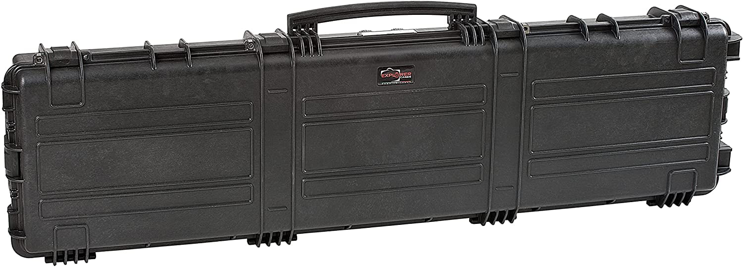 Explorer Cases Large Hard Case 15416 X-Long Rifle Case with Foam & Wheels (Black)