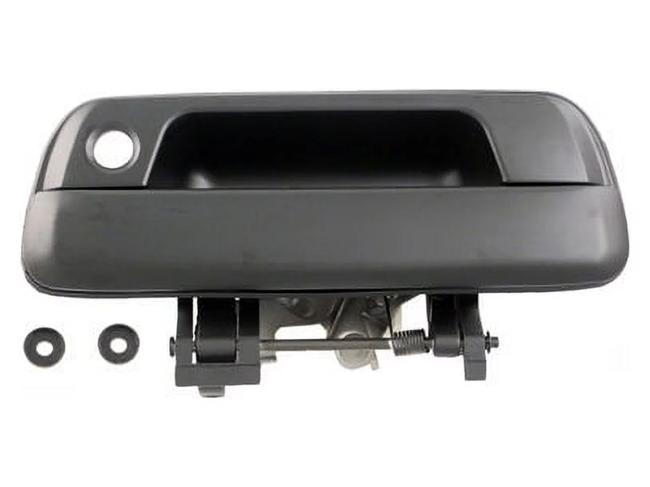 Outer Tailgate Handle - Black Primed - with Keyhole - Compatible with 2004 - 2012 Chevy Colorado 2005 2006 2007 2008 2009 2010 2011