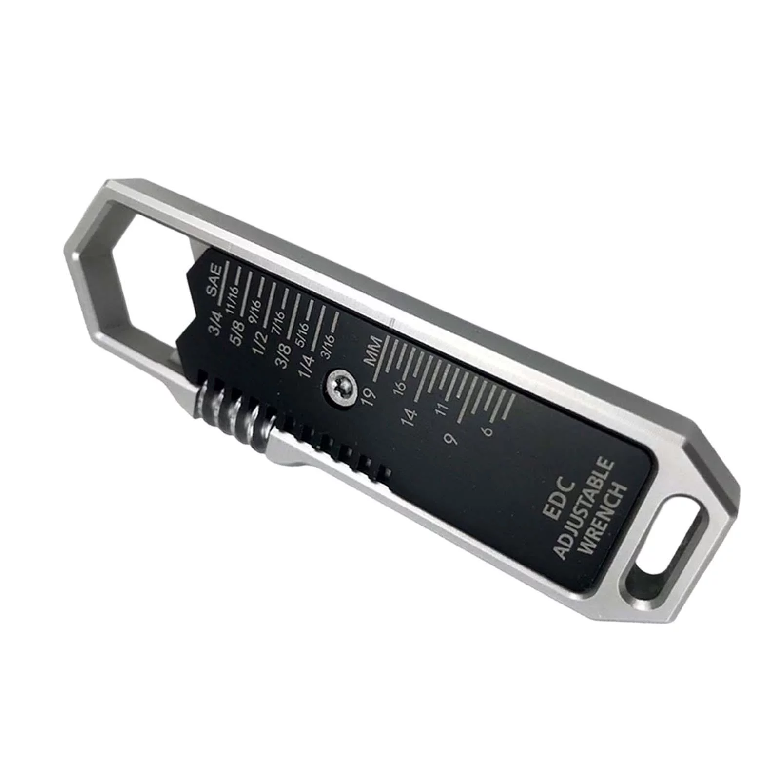 Multifunctional Hand Wrench Lightweight Steel with SAE Scale ,Portable Outdoor Mini Wrench Tool for Outdoor ,bike Spoke Tools ,Keychain