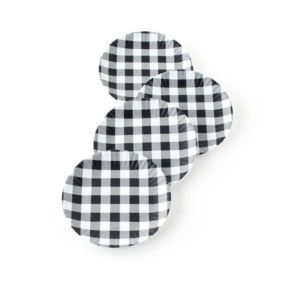 Black Gingham 7.5