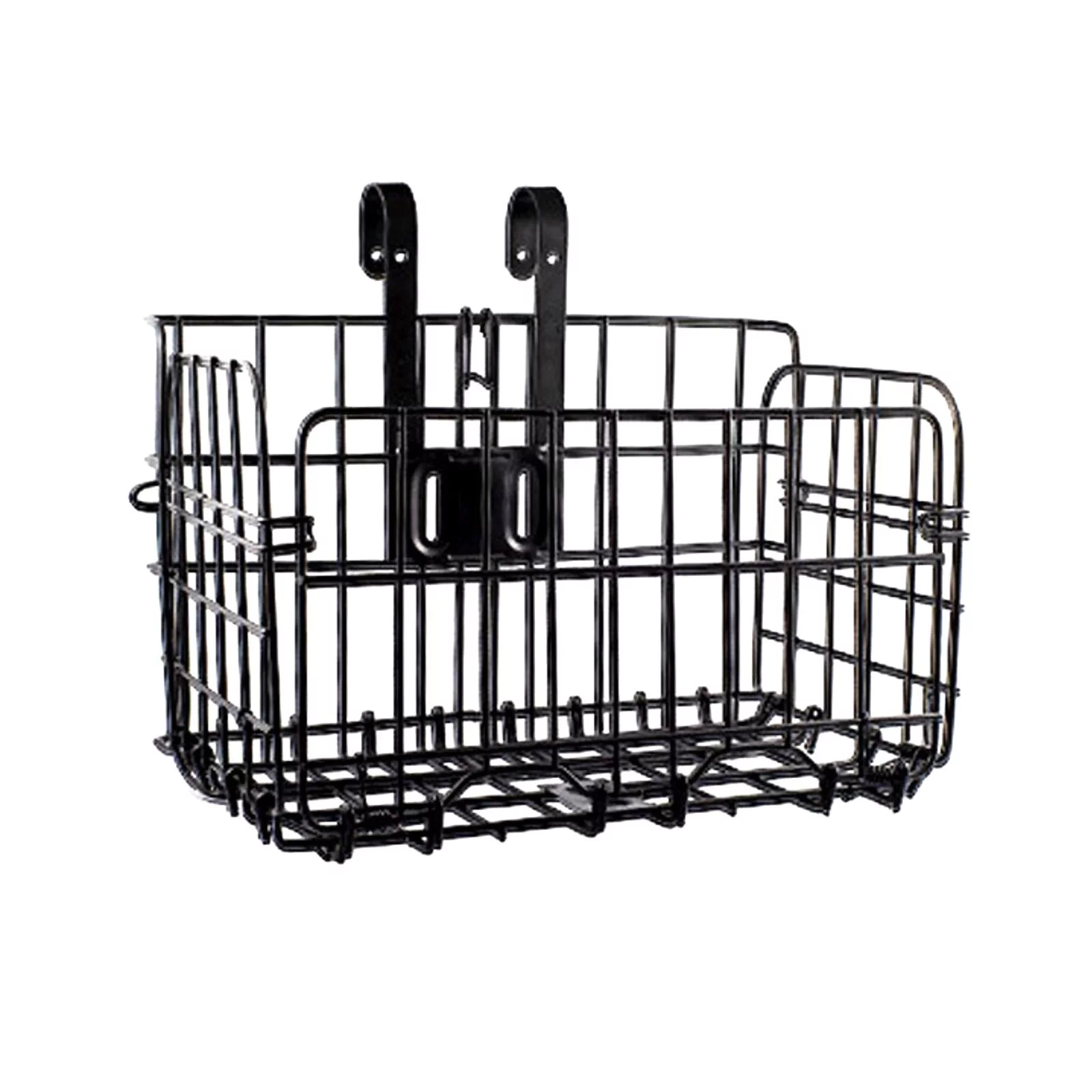 Folding Basket Bike Shopping Basket 20kg Load Bearing for Road Bikes Black
