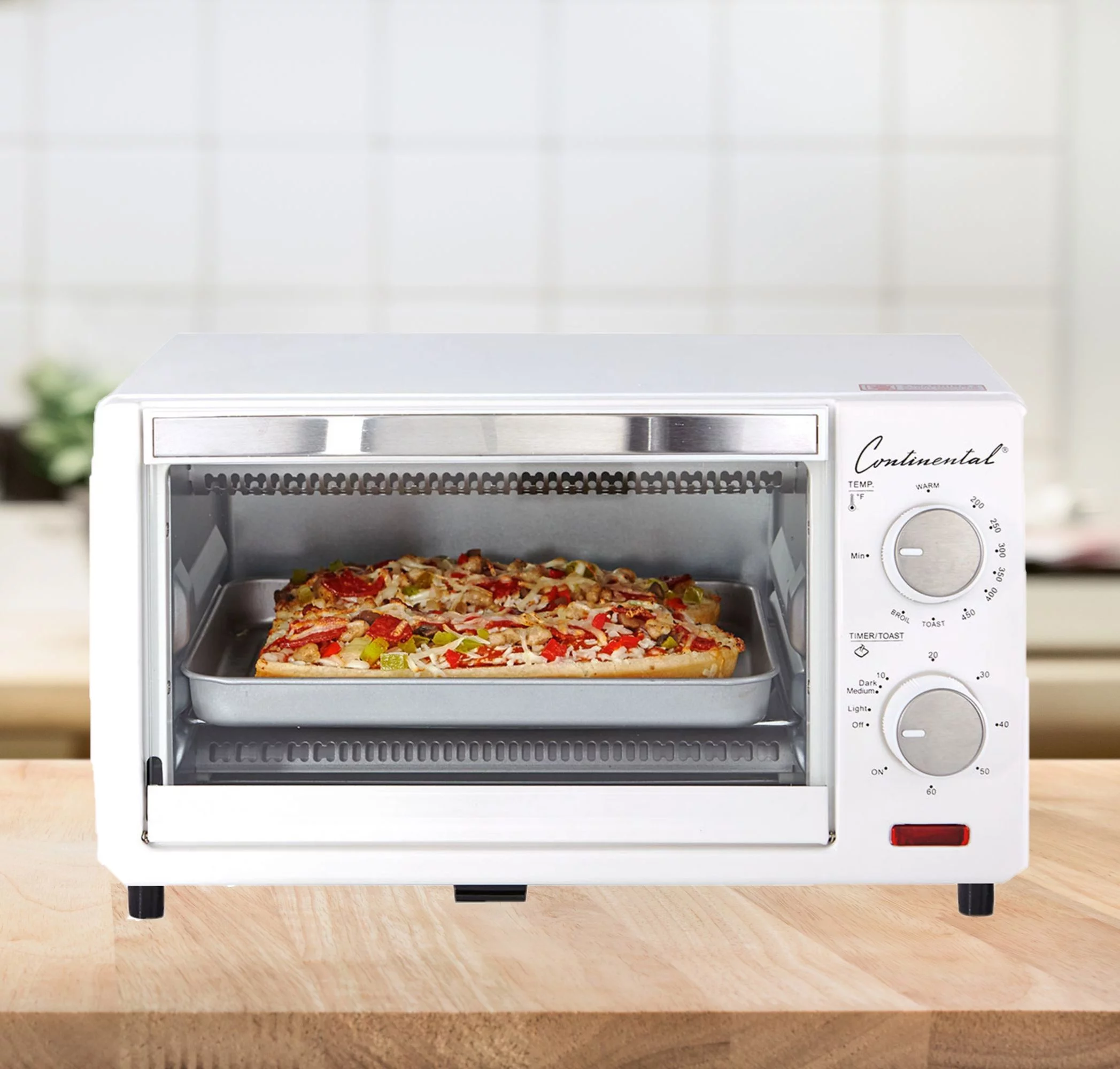 Continental Electric 4-Slice Toaster Oven