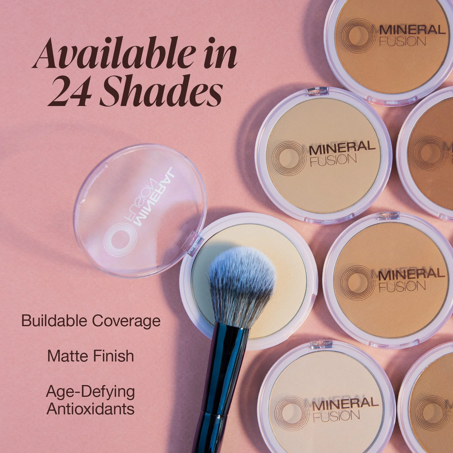 Mineral Fusion Pressed Powder Foundation Warm 1