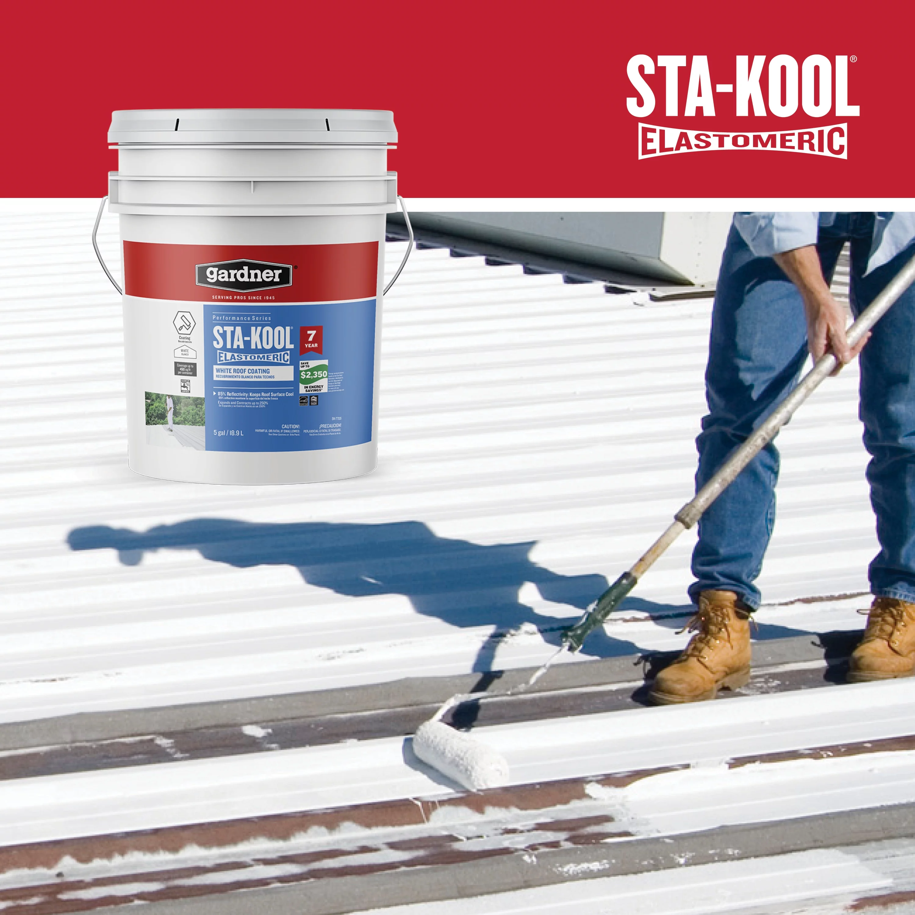 Gardner-Gibson Sta-Kool 7-Year Elastomeric Roof Coating