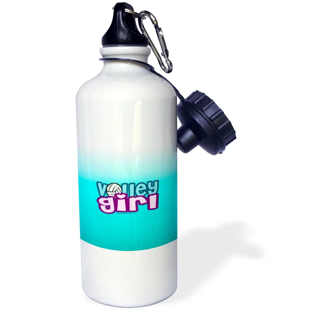 Volley Girl on Aqua 21 oz Sports Water Bottle wb-13118-1