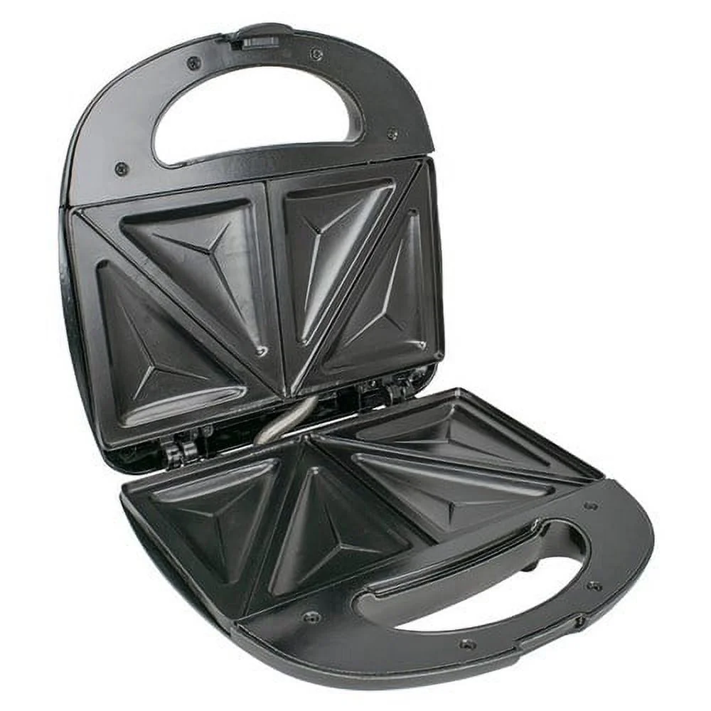 Brentwood TS-240B Black Non-Stick Compact Dual Sandwich Maker