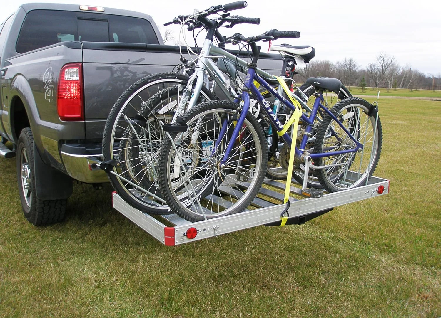 Heavy Duty 2-In-1 Aluminum Automotive Cargo Luggage With Bike Hitch Rack