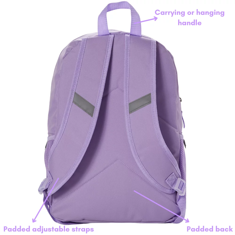 CLUB LIBBY LU Sequin Tie Dye Girls Backpack with Lunch Box and Water Bottle 6 Piece Set 16 inch Pink