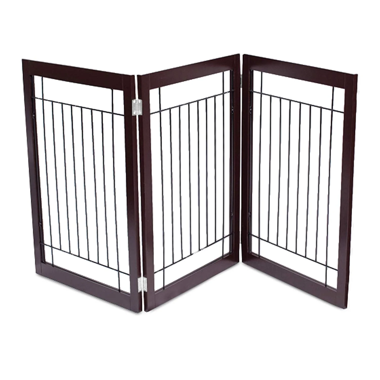 Internet's Best Traditional Wire Dog Gate - 3 Panel - 30