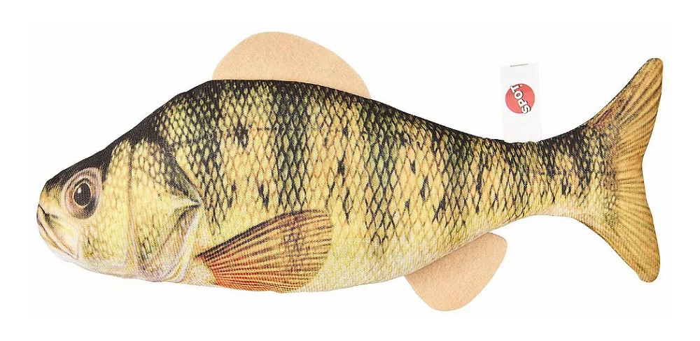 Spot 36404 Pt1A Fanatic Digital Print Fish with Catnip & Crinkle Sound Cat Toy