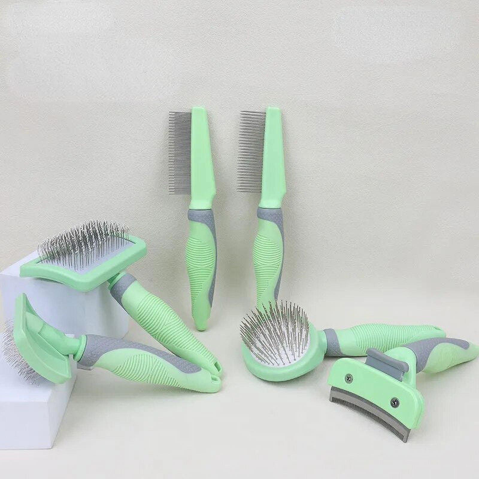 Pet Needle Combs with Non-Slip Handle Small Medium Dog Hair Brushes Hair Removal Knotting Comb Grooming Supplies for Dogs Cats