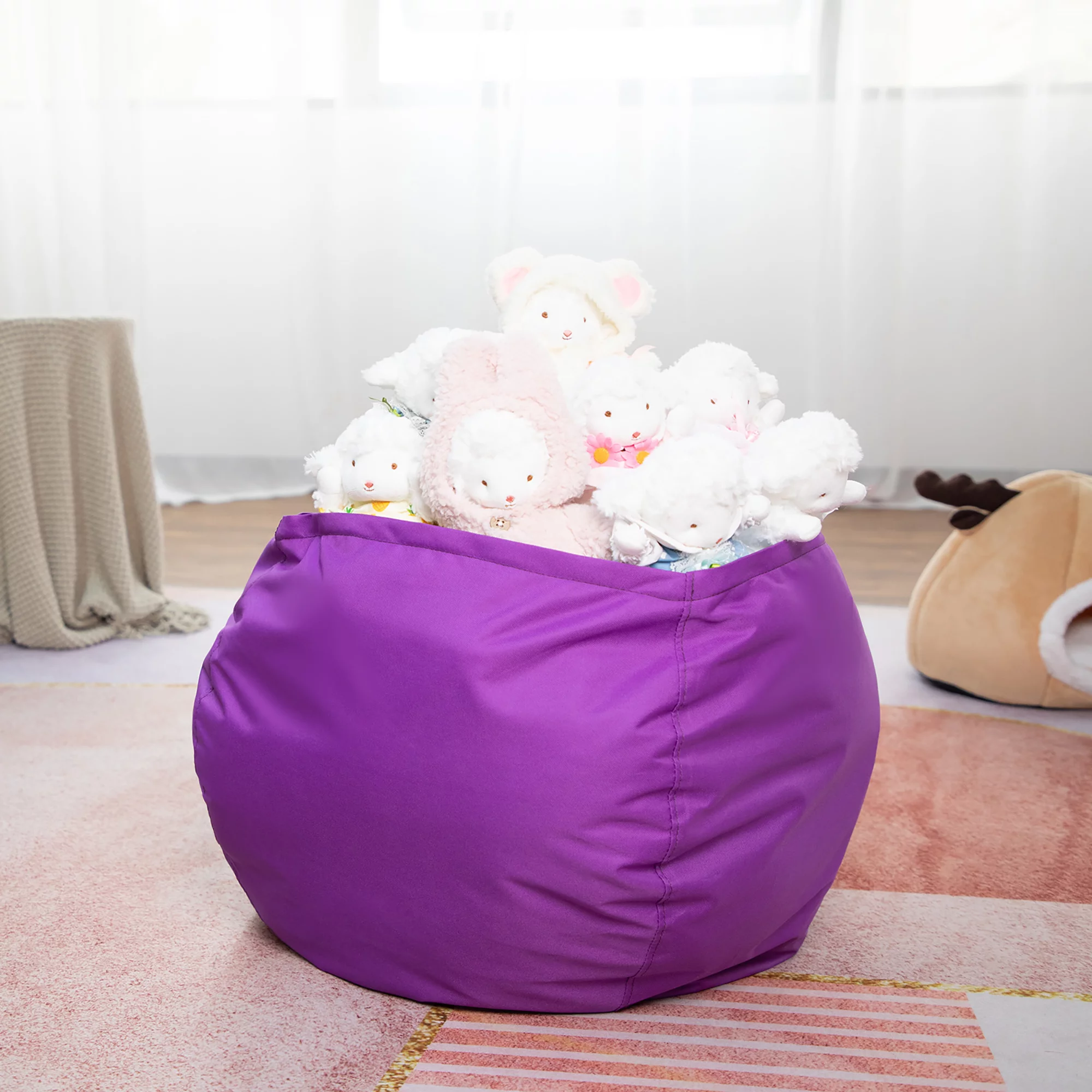 Bean Bag Sofa Cover Chairs Pouf Puff Couch Cotton Linen Cloth Lazy BeanBag Sofas Without Filling Lounger Seat Tatami Furniture