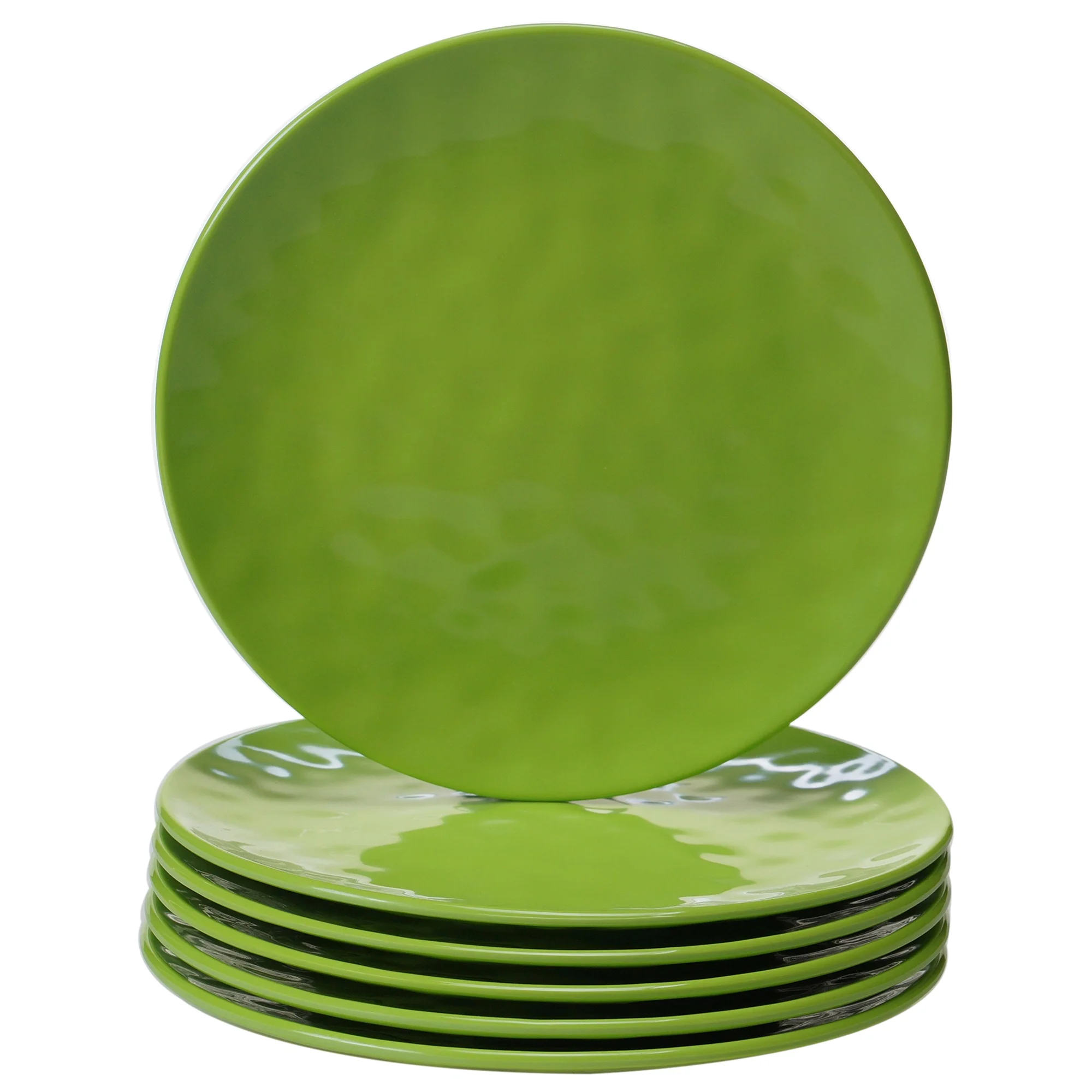 Green Melamine Set/6 Salad Plate 9
