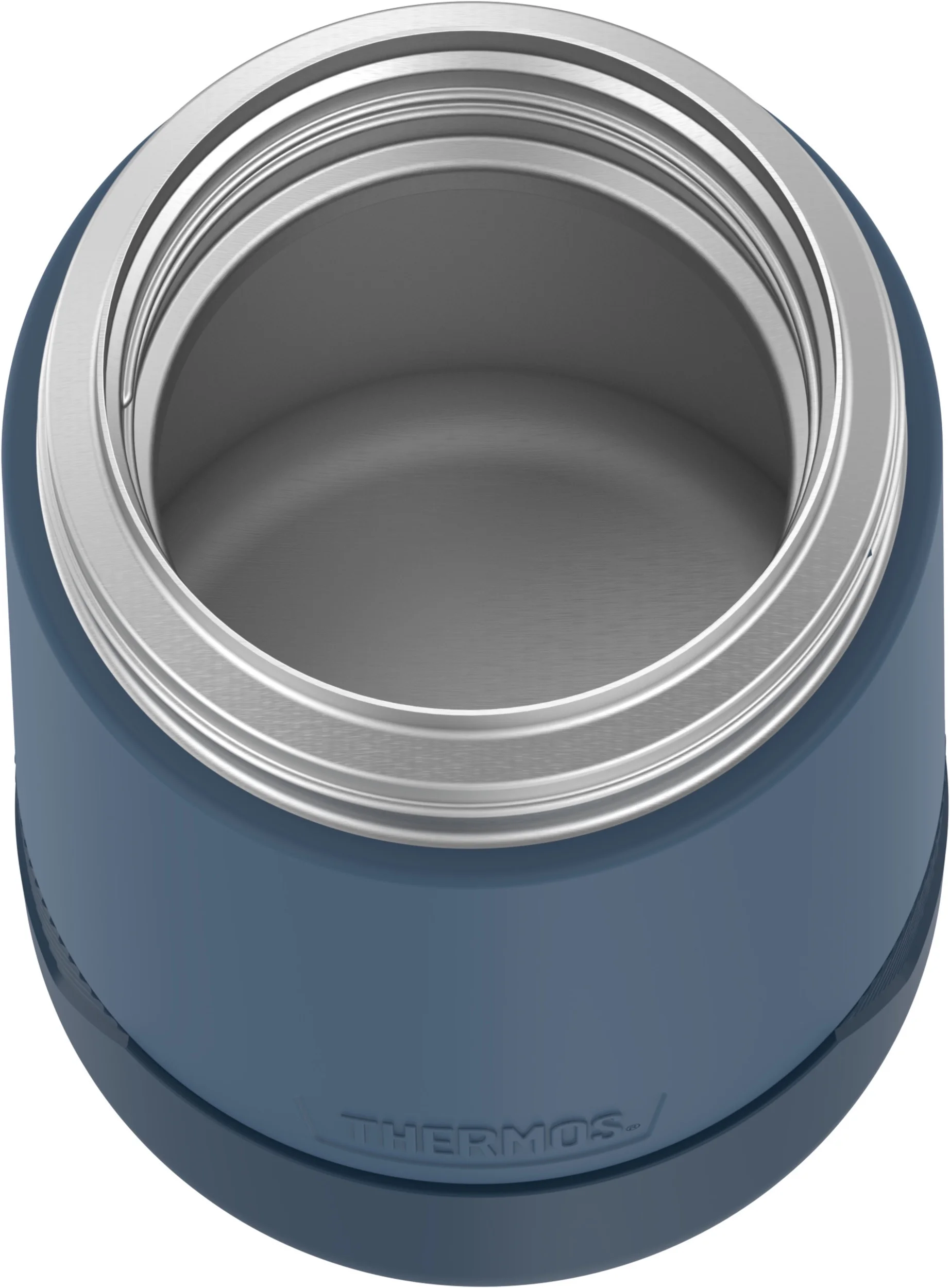 Thermos Alta Stainless Steel Vacuum Insulated Food Jar with Spoon, 18oz, Dark Blue