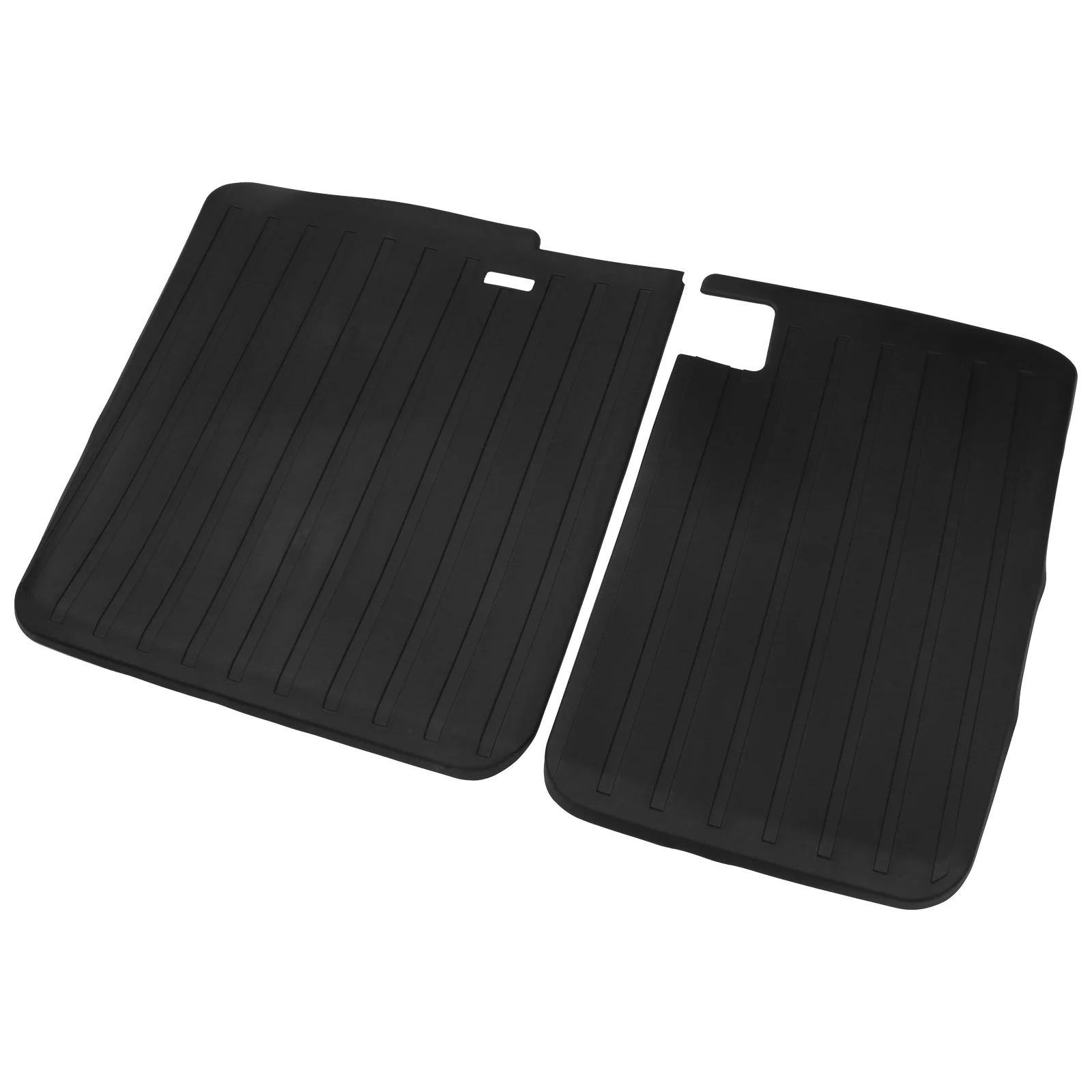 Ikon Motorsports Protector Backrest Covers Compatible with 2017-2023 Tesla Model 3, Black Injection TPE All Weather Waterproof Anti-Slip Second Row Seats Back Cover All Weather Seat Protector