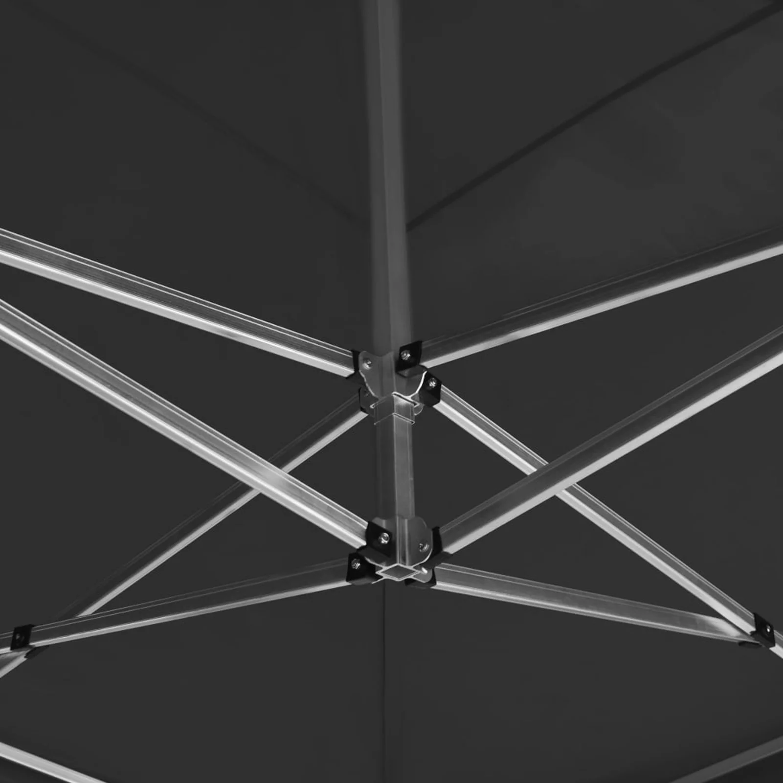 Tomshoo Professional Folding Party Tent with Walls Aluminum 19.7'x9.8' Anthracite