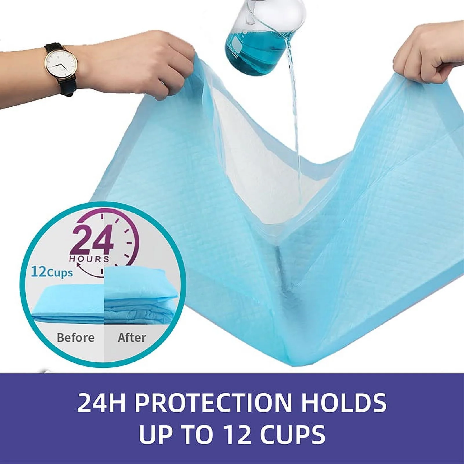 Vanch Puppy Training Pads, Regular, 22 x 22 Inches, 120 Count