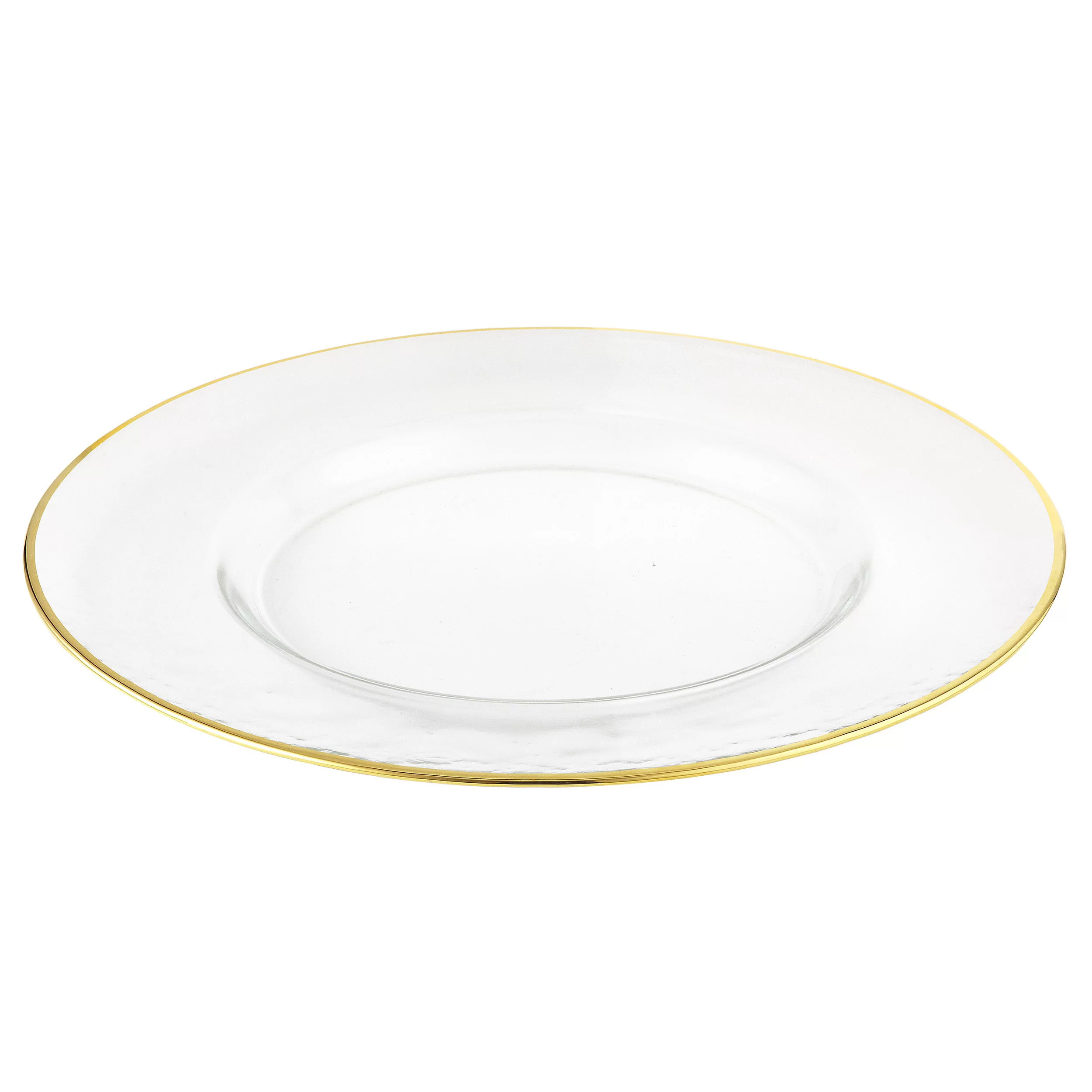 Leeber 31121 Rim Chargers Plate, Gold - Set of 4