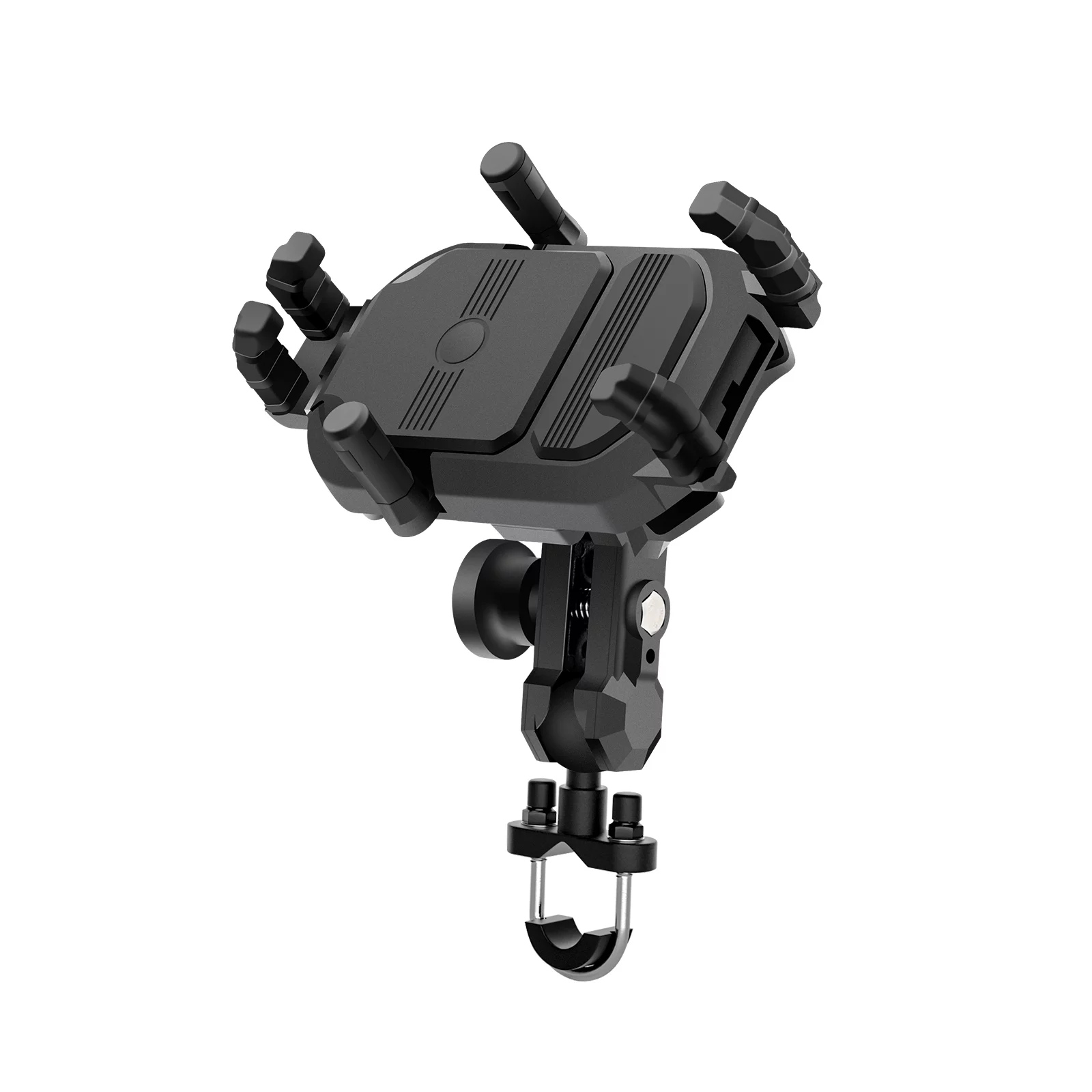 Shinysix Motorcycle Phone Mount Holder Waterproof Motorcycle Cell Phone Holder -theft 360° Rotation Motorbike Handlebar Mount for 3.5-6.5inch Phone