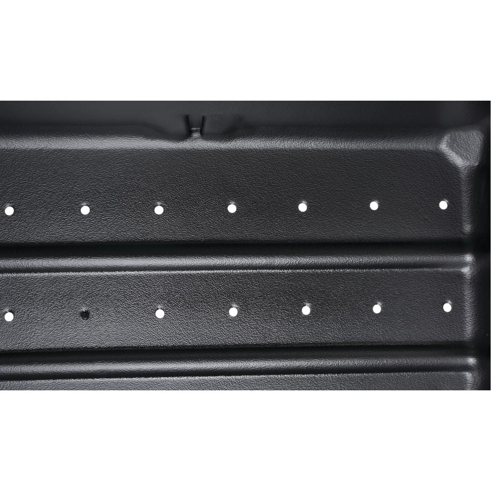 HUBERT Adjustable Produce Tray with 3 Compartments Black - 38