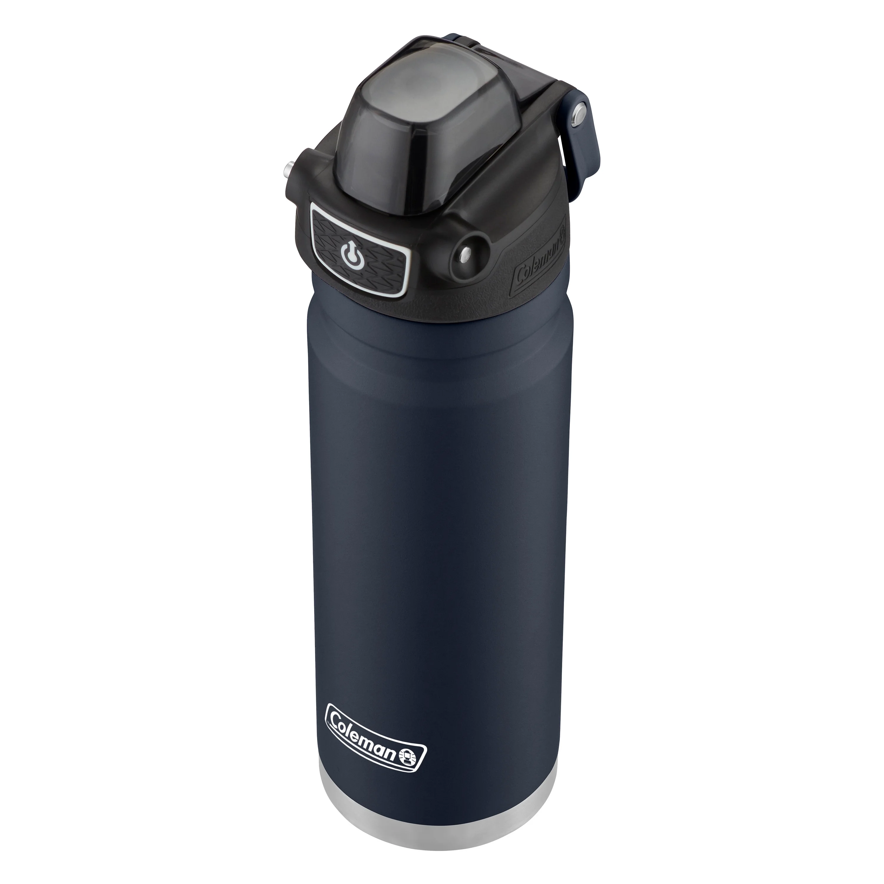 Coleman Burst Poptop Stainless Steel Insulated Water Bottle, 24 oz, Blue Nights