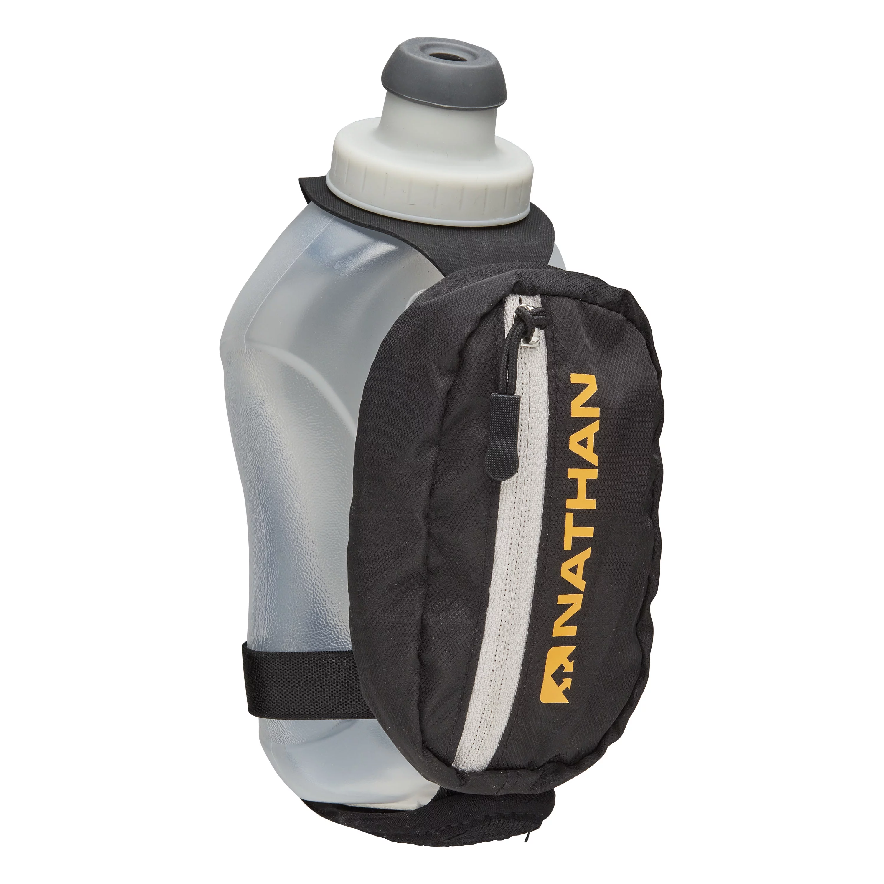 Nathan 12oz Handheld Black/Marigold OSFA