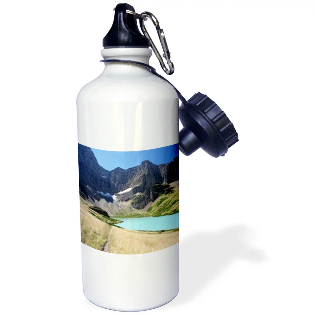 Cracker Lake Montana Glacier National Park 21 oz Sports Water Bottle wb-26399-1