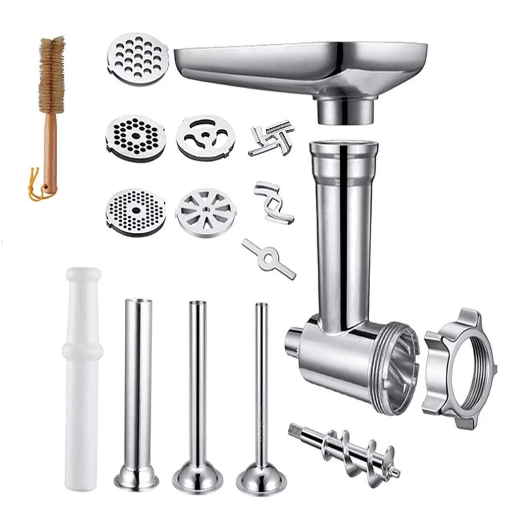 Paddsun Food Meat Grinder Attachment Mincer Stuffer Sausage Pasta Filler Maker Machine