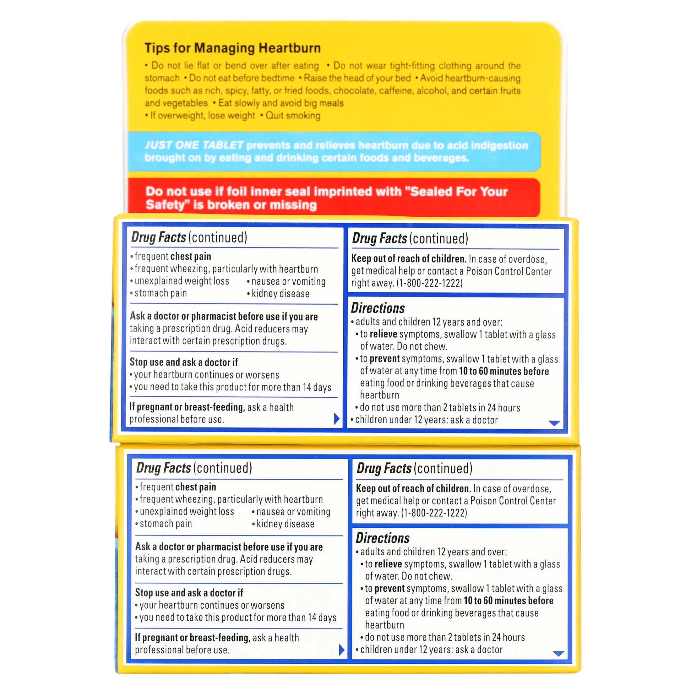 Product of Maximum Strength Pepcid AC All-Day Heartburn Relief Treatment, Famotidine 20Mg, 125 ct