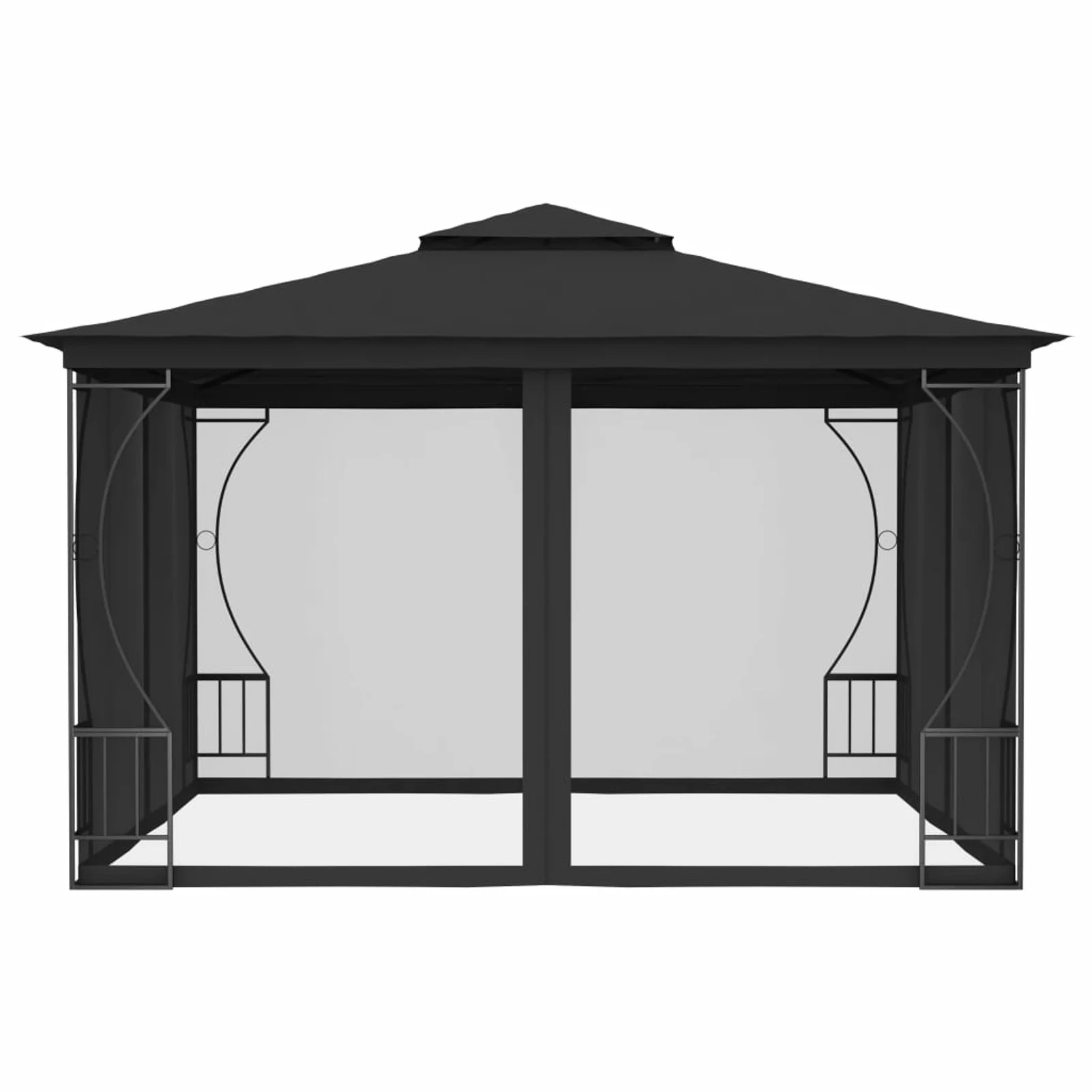 ametoys Gazebo with Nets 9.8'x9.8'x8.7' Anthracite