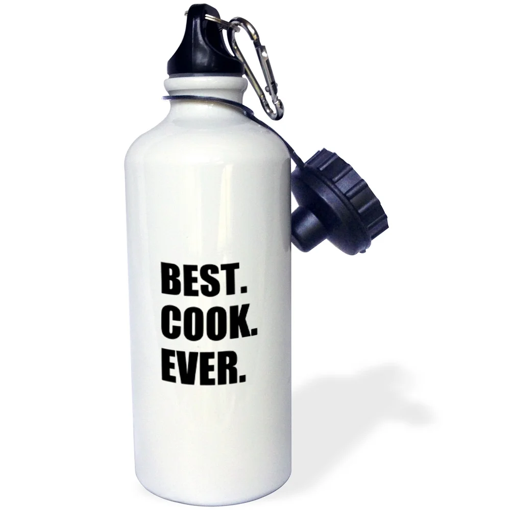 Best Cook Ever - text gifts for worlds greatest chef and cooking fans 21 oz Sports Water Bottle wb-179769-1