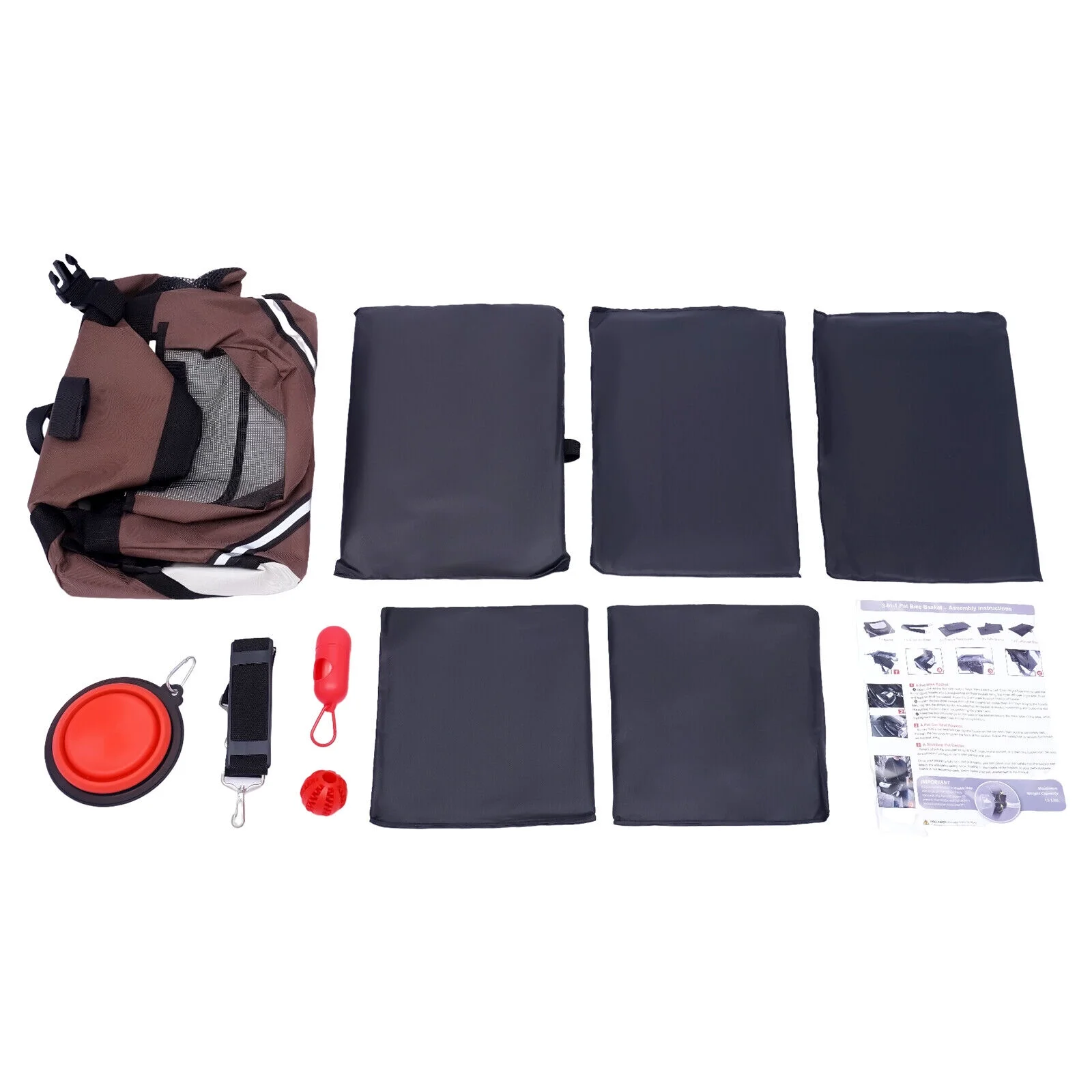 Front Pet Carrier Bag Cat Seat Dog Bicycle Bike Basket Foldable Handbag Basket