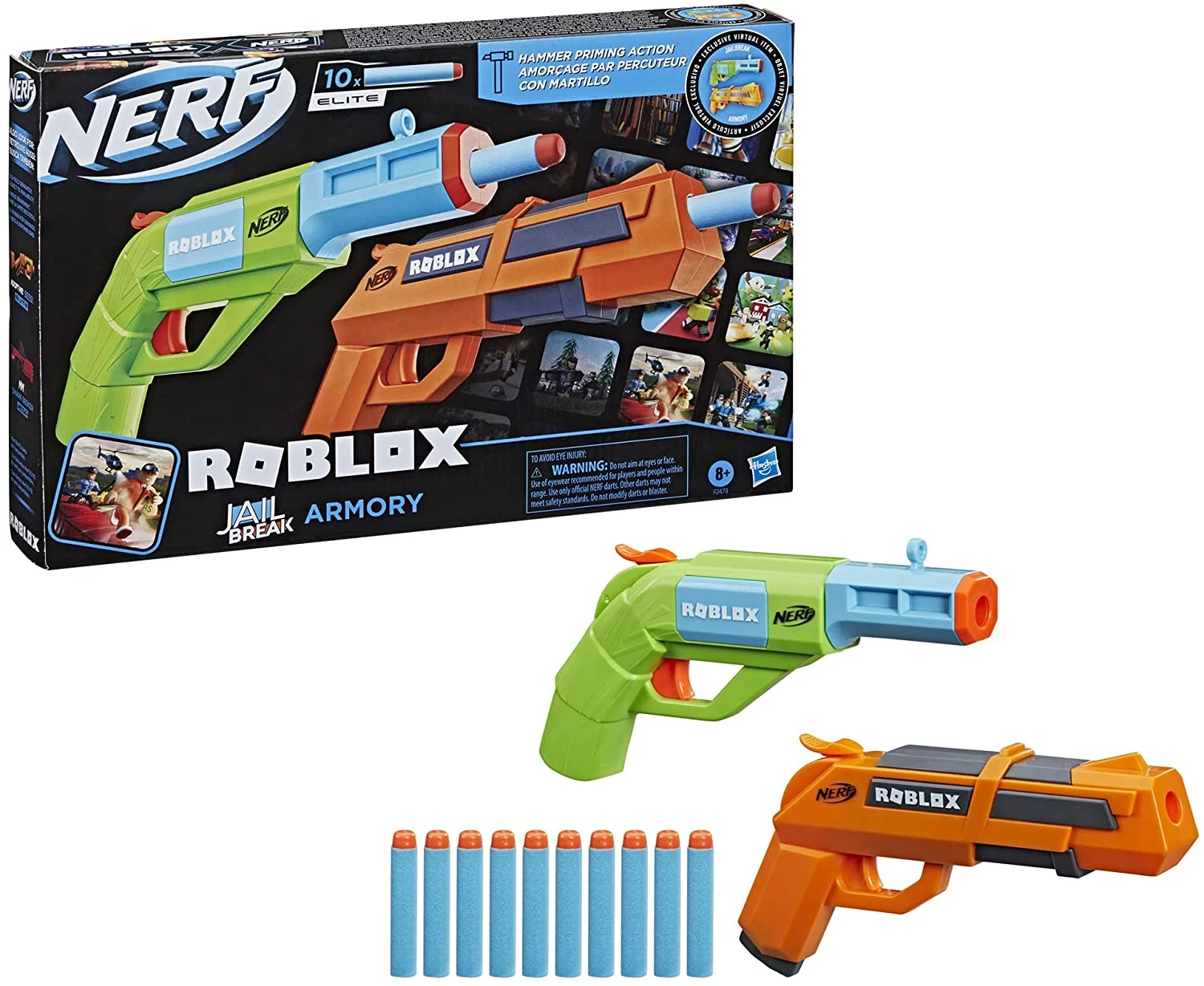 NERF Roblox Jailbreak Armory 2-Pack Blasters