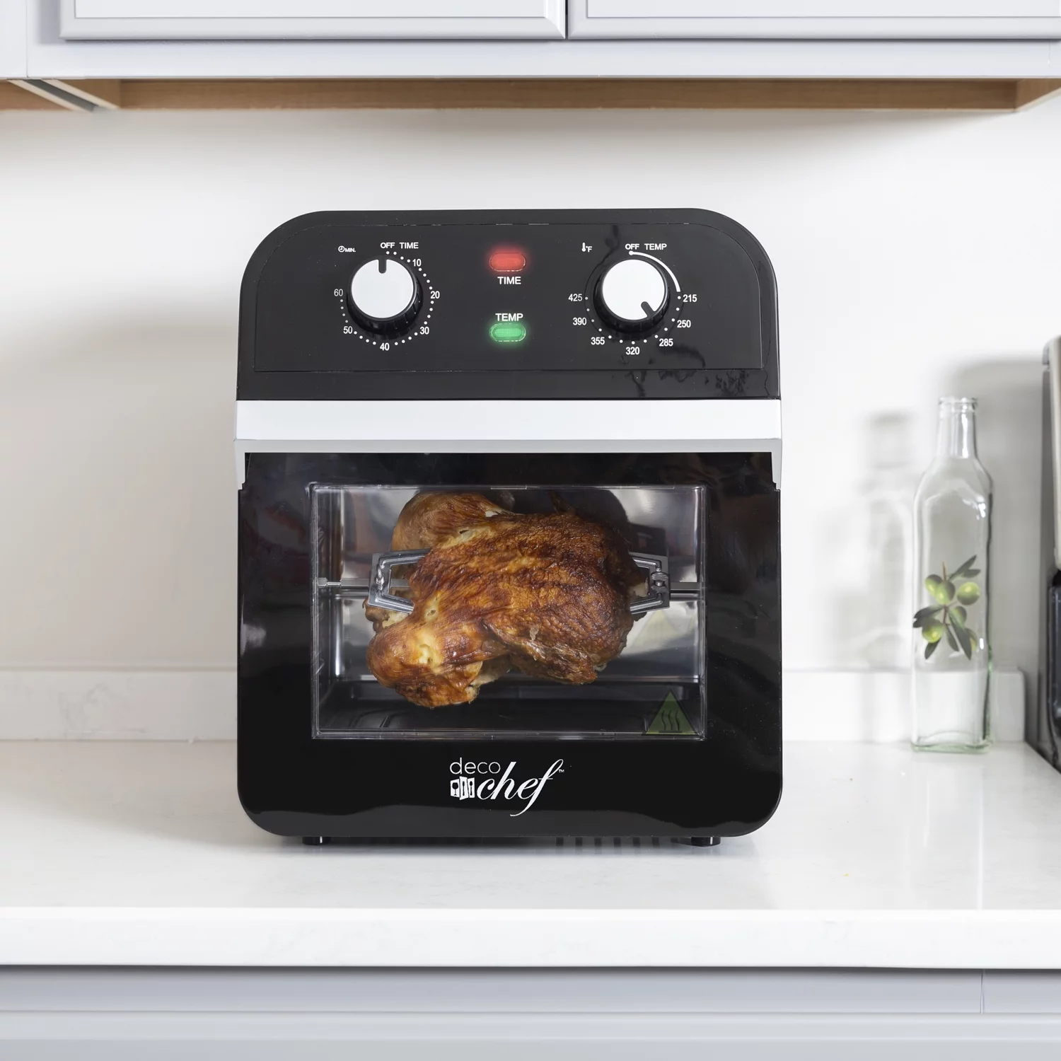 Deco Chef XL 12.7 Quart Oil-Free Air Fryer Multi-Function High Capacity Countertop Convection Oven, Toaster, Rotisserie All-in-One Healthy Kitchen Oven Instructional Cook Book Included