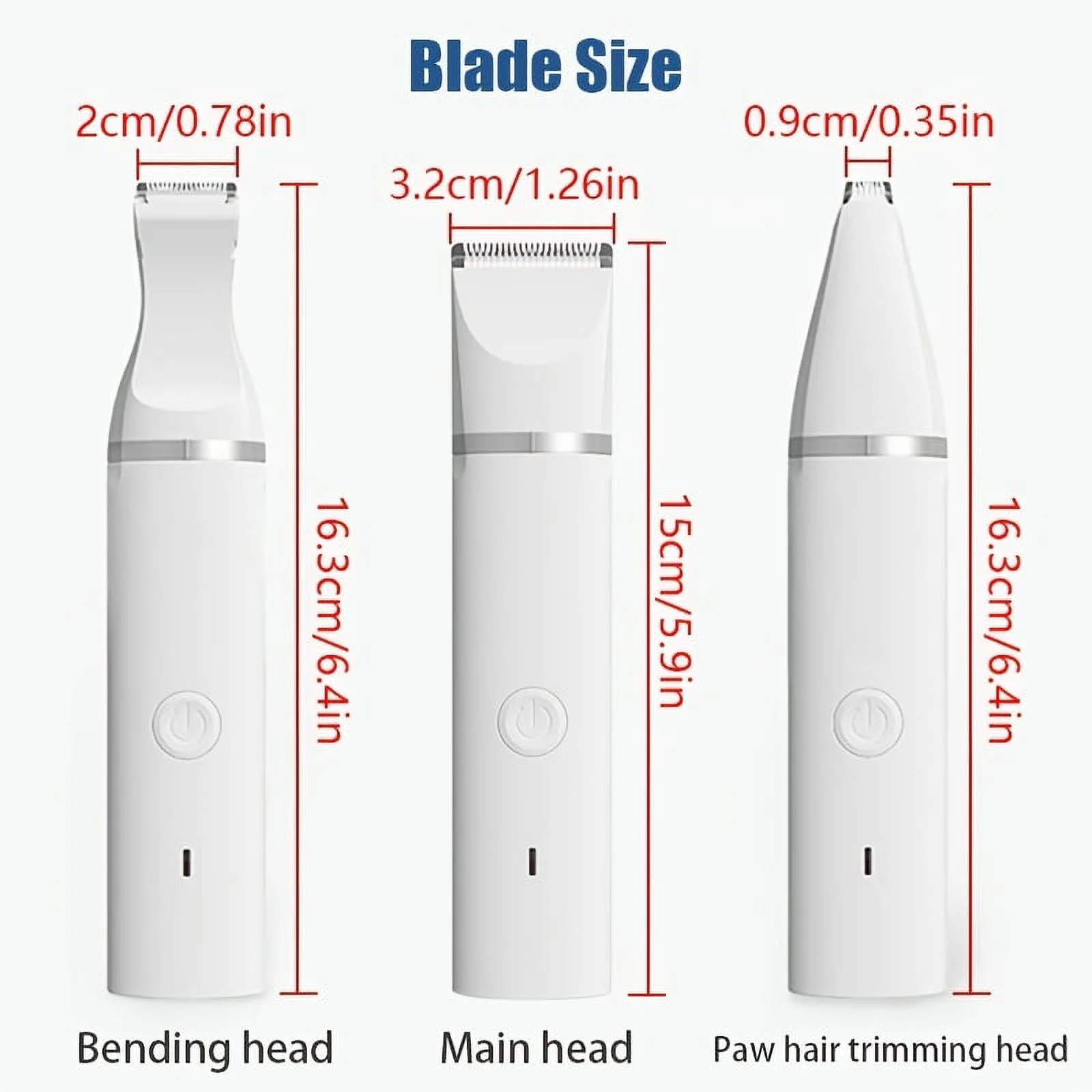 Pet Grooming Kit Rechargeable Pets Clippers Dog Hair Trimmer Foot Hair Cutting Machine