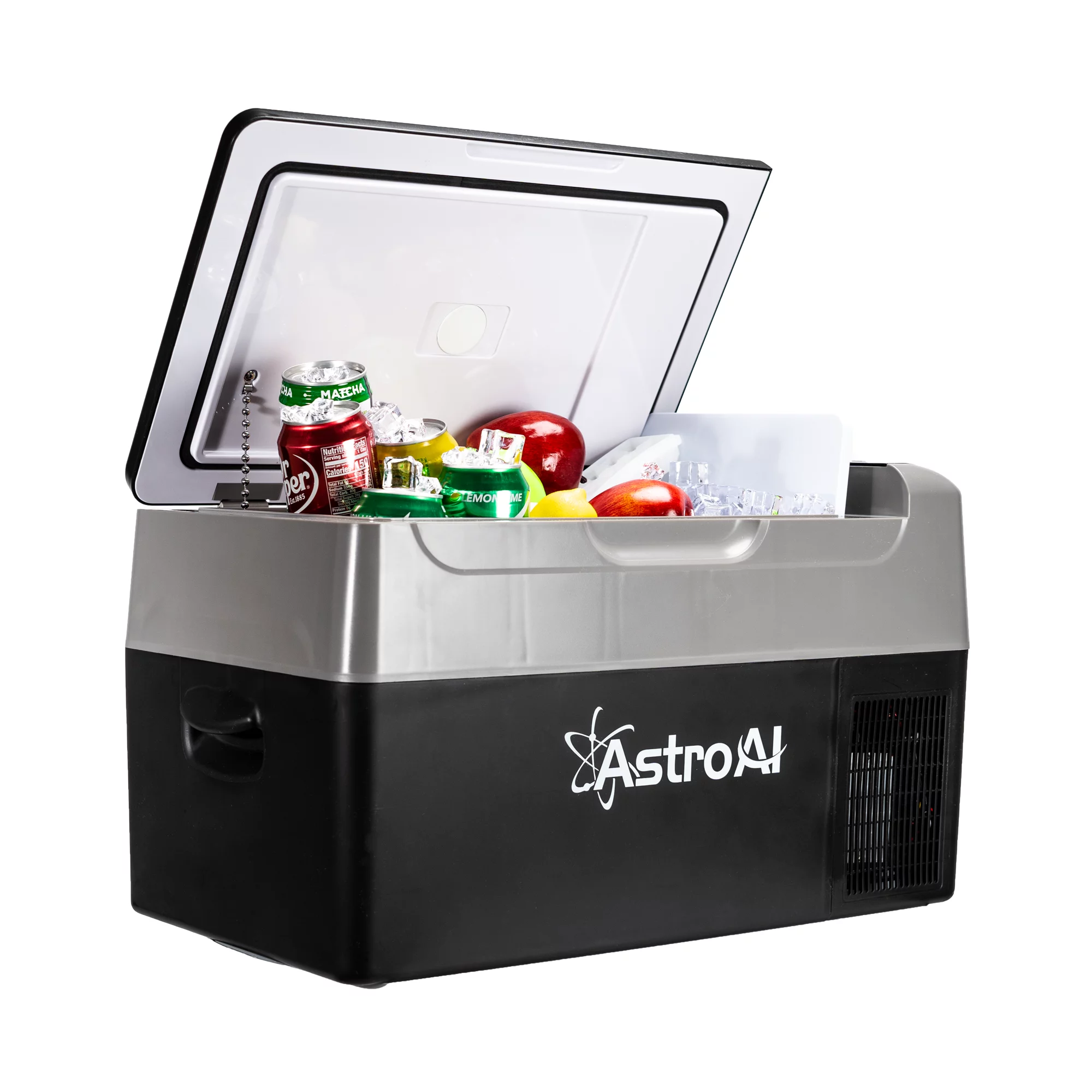 AstroAI Portable Freezer 23 Quart Camping Fridge 22L, 12V Car Travel Fridge (-4℉~68℉) 12/24V DC & 110V AC for Car, Black