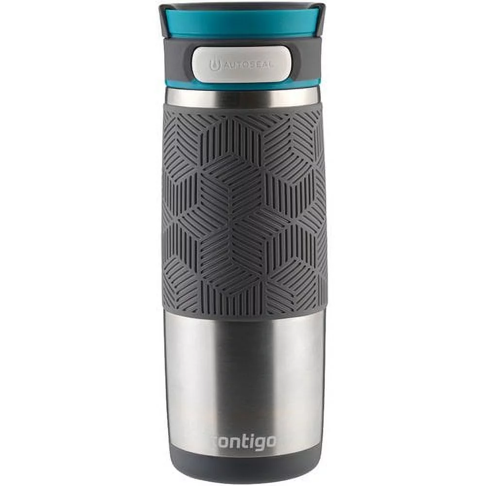 Contigo Auto Seal Transit Vacuum-insulated Stainless Steel Travel Mug, 16 oz., White and Grayed Jade