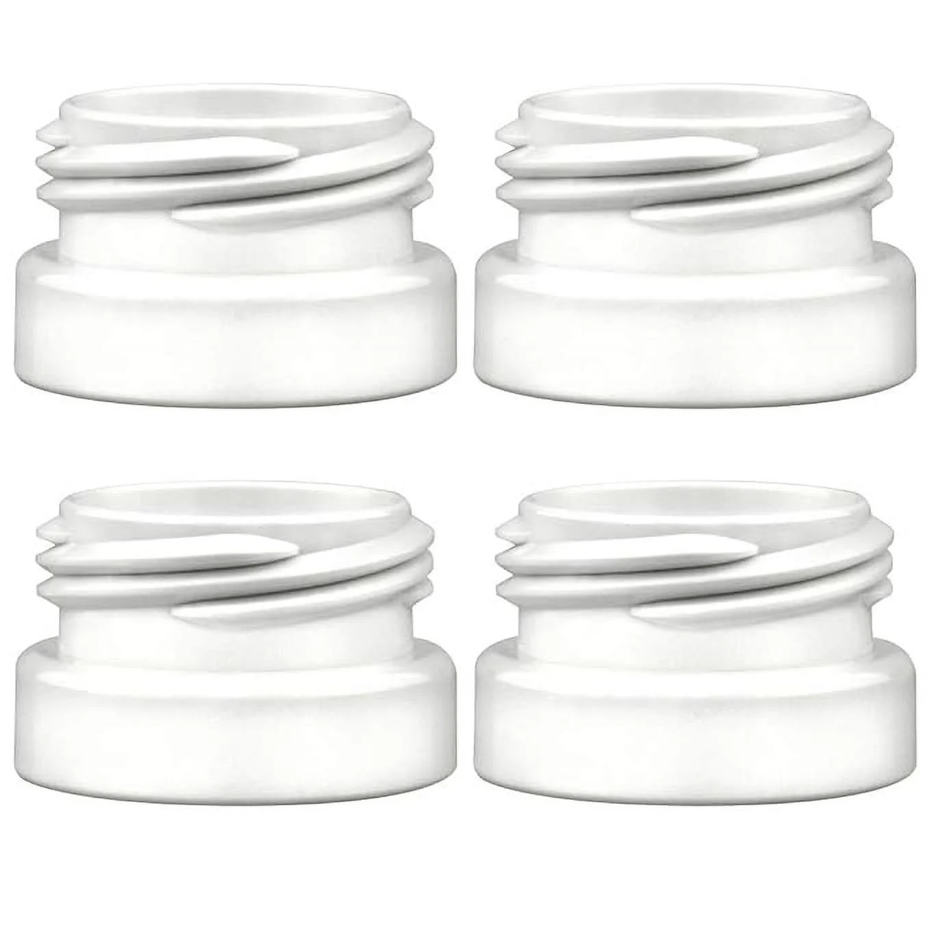 Maymom Bottle Thread Changer Compatible with Spectra 9 Plus Spectra S1 Spectra S2 Flange, Maymom Widemouth Flange, Avent Flange, Compatible with Lansinoh Bottle, Mam Bottle, Pigeon Bottle; 4pc/pk