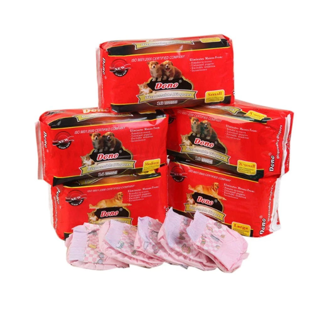 Disposable Puppy Diaper for Female Dog-DONO Including 20pcs Super Absorbent Diapers