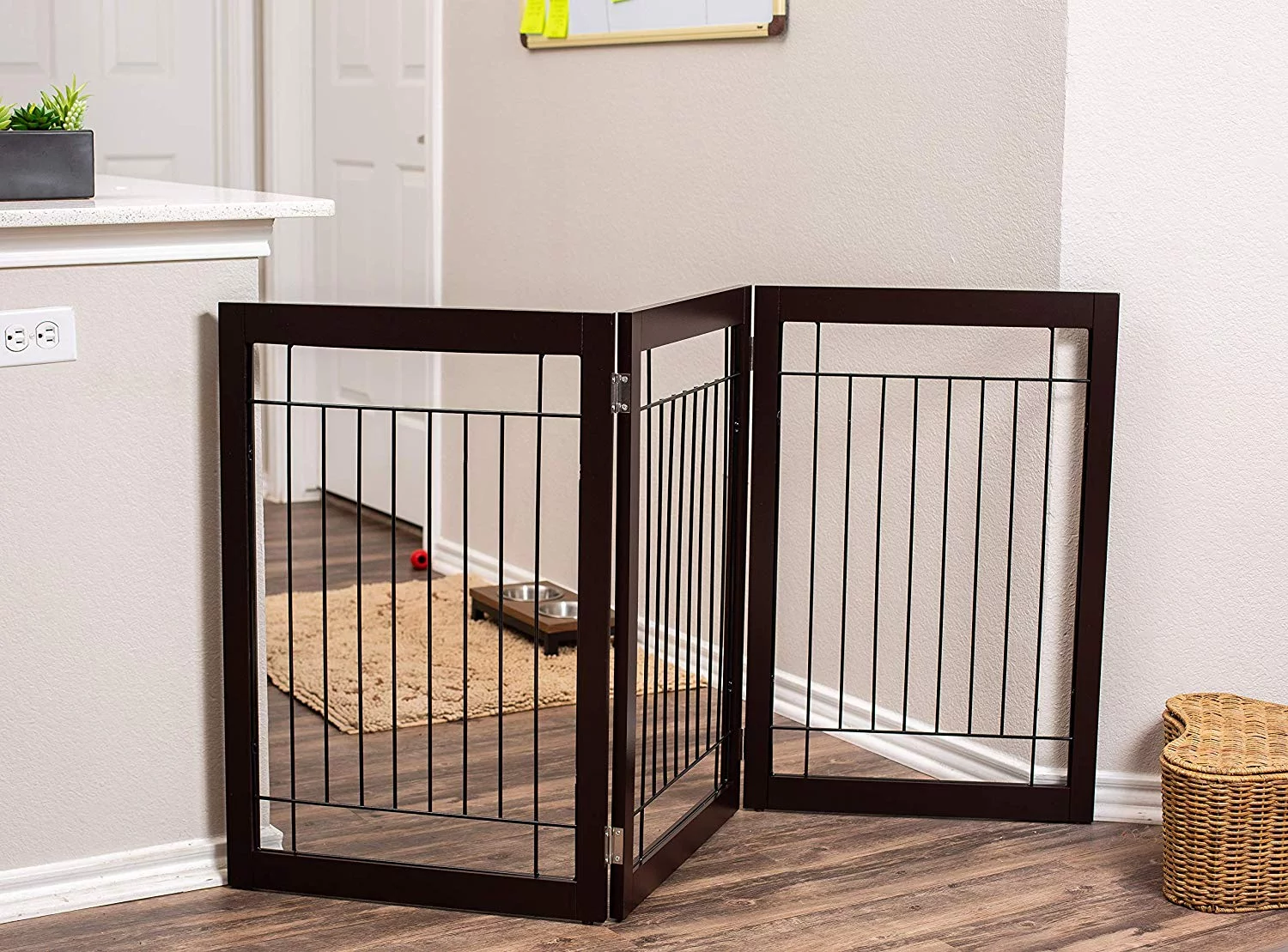 Internet's Best Traditional Wire Dog Gate - 3 Panel - 30