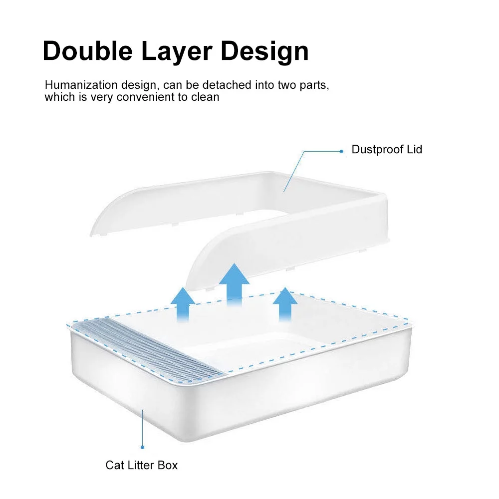 Dazzduo Cat Toilet,Non-Sticky Kitty Litter Cat Toilet Litter Cat Litter Box Kitty Litter Cat Toilet Litter Scoop ZDHF